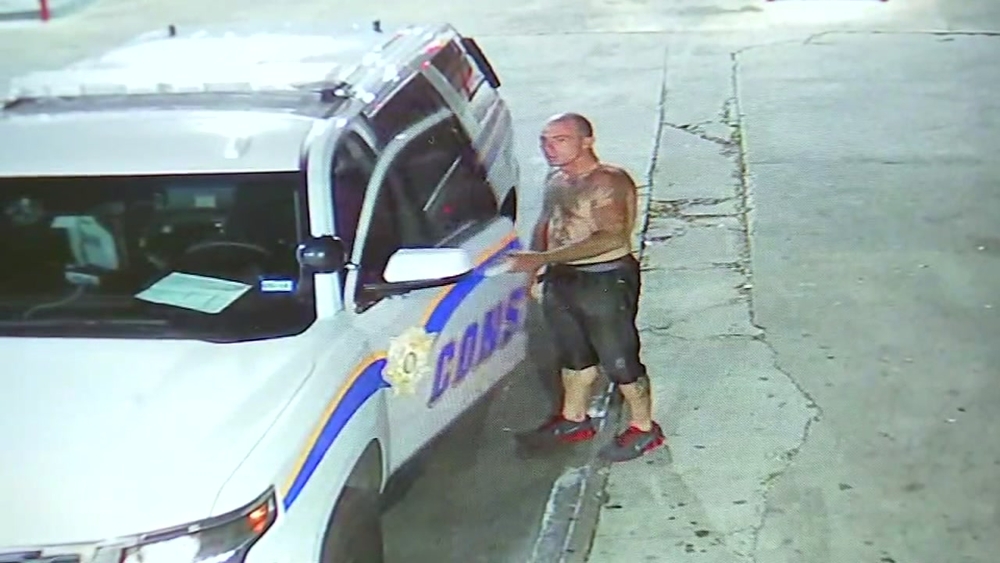 Suspect steals deputy constable's car